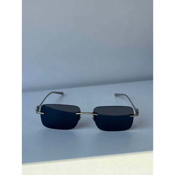 NEW Gucci GG1703S Silver Rimless Unisex Sunglasses $625 - Picture 7 of 9